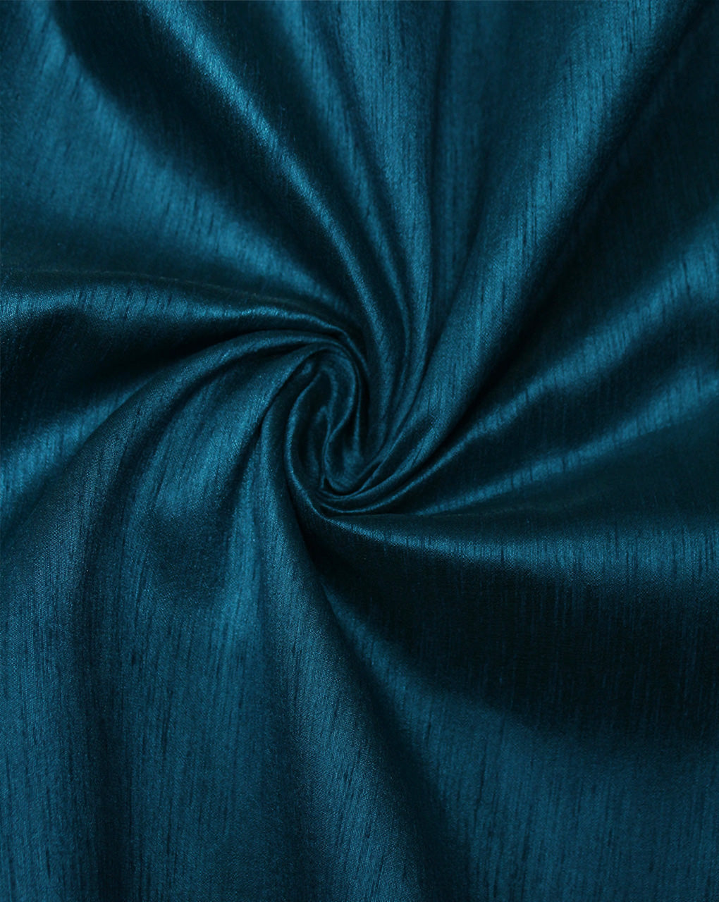 Plain Teal Poly Dupion Fabric