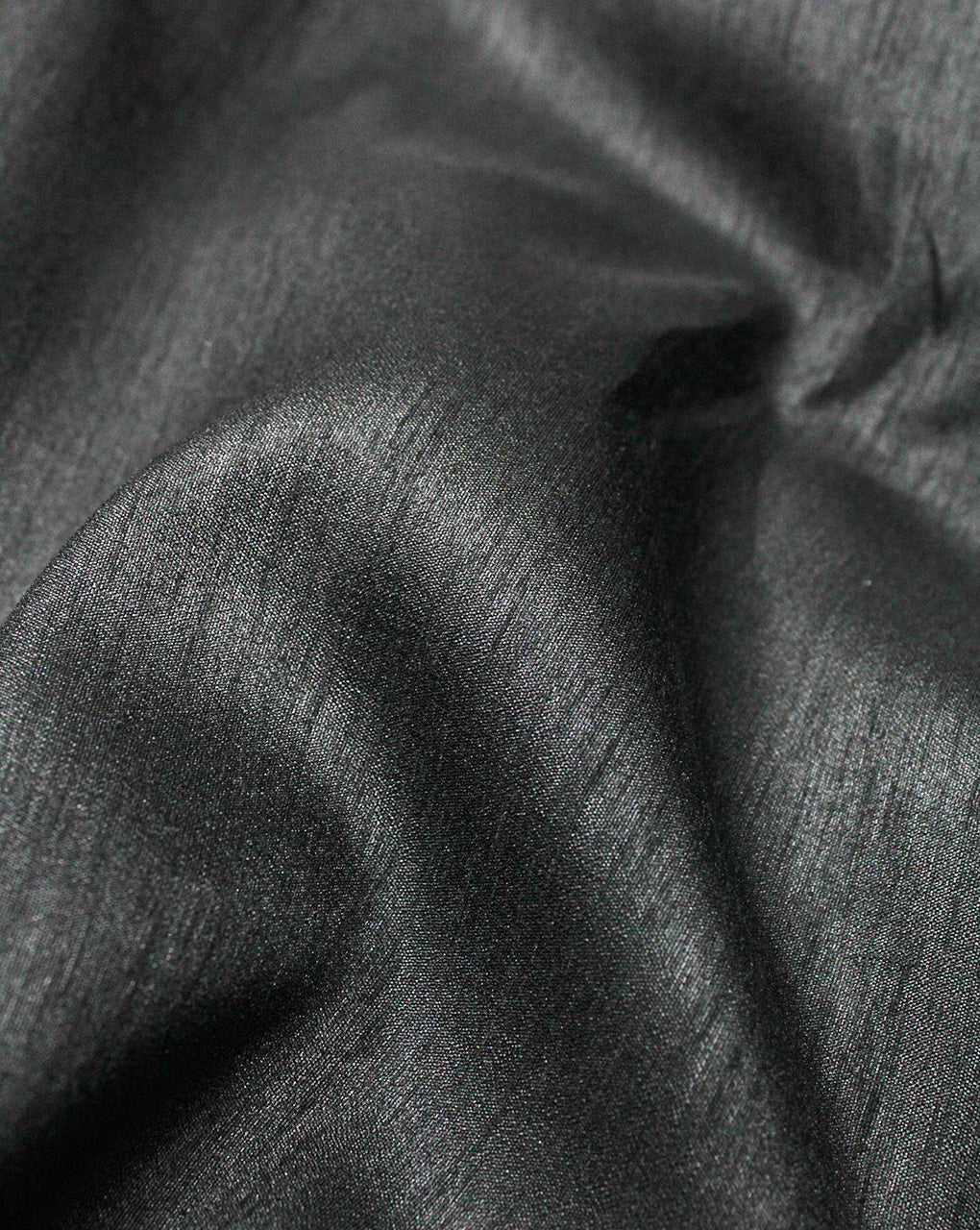 Plain Black Poly Dupion Fabric