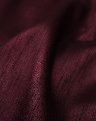 Plain Ruby Poly Dupion Fabric