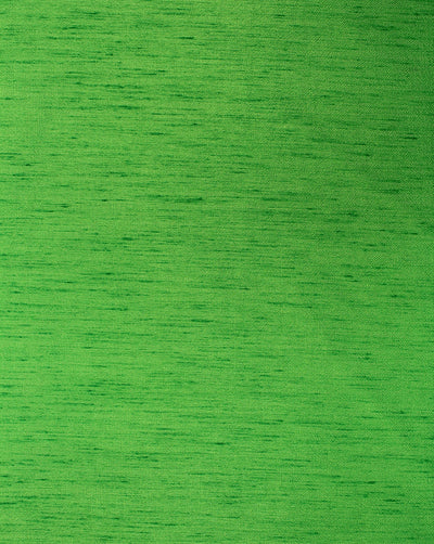 Plain Neon Green Poly Dupion Fabric