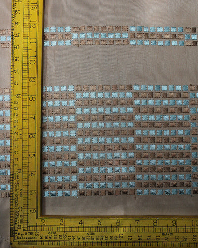Polyester Dupion Embroidered Fabric