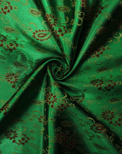 Multicolor Paisley Design Polyester Dupion Jacquard Fabric