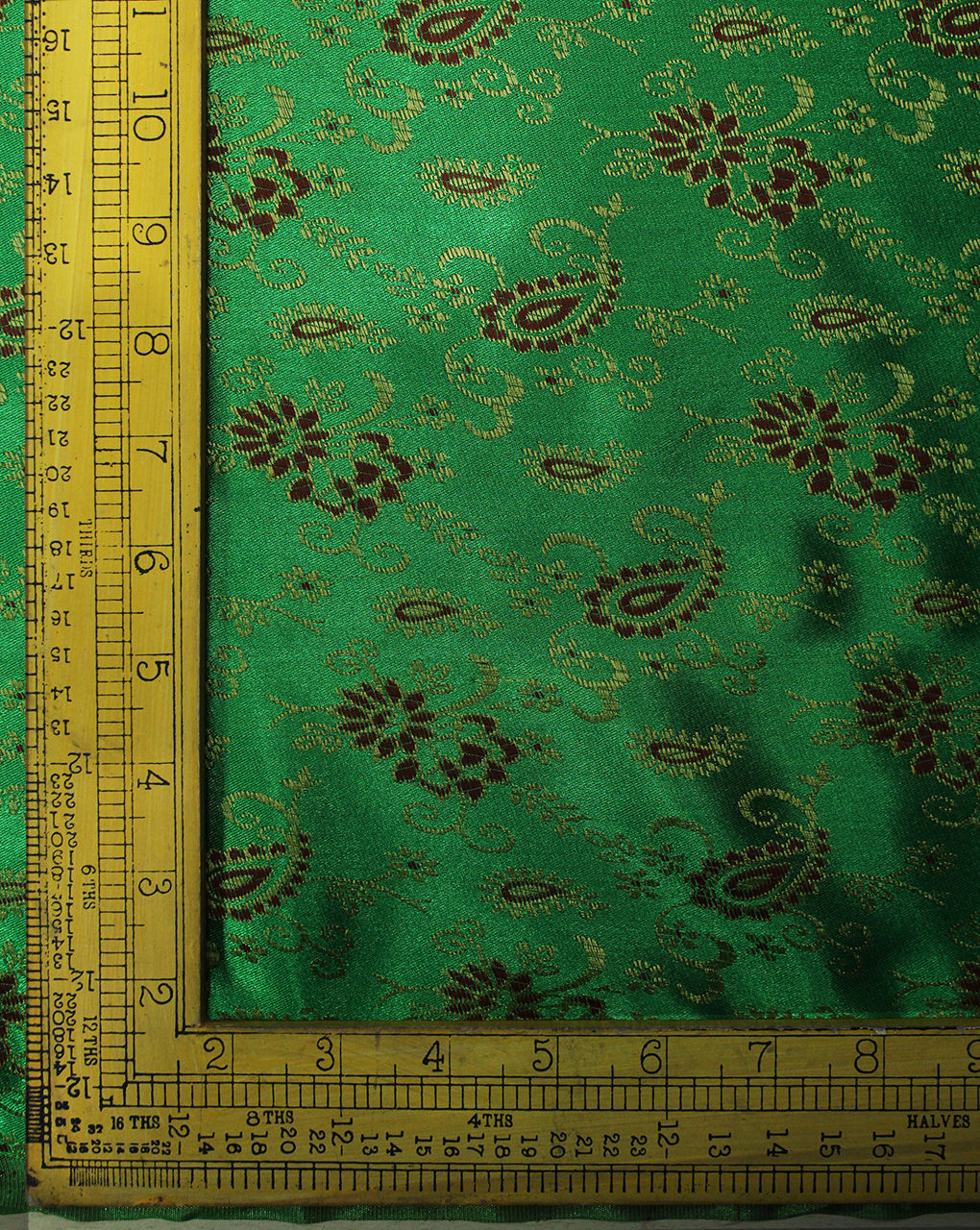 Multicolor Paisley Design Polyester Dupion Jacquard Fabric