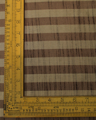 Gold Metallic Stripes Design Polyester Dupion Jacquard Fabric