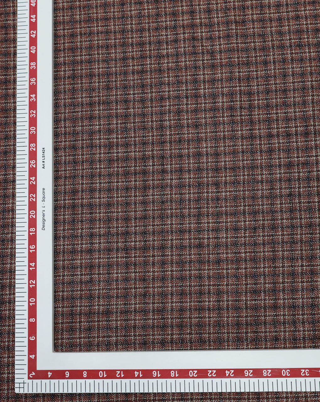 CHECKS WOOLEN TWEED FABRIC ( WIDTH 54 INCHES )