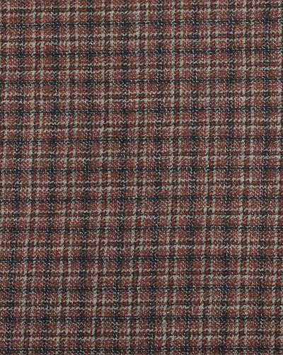 CHECKS WOOLEN TWEED FABRIC ( WIDTH 54 INCHES )