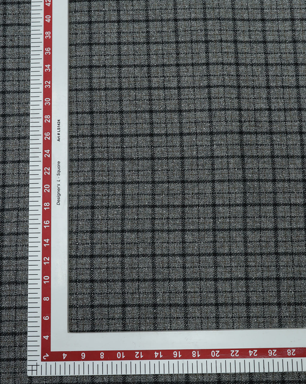 CHECKS WOOLEN TWEED FABRIC ( WIDTH 54 INCHES )