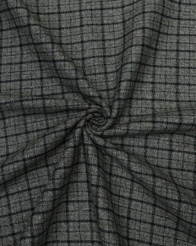 CHECKS WOOLEN TWEED FABRIC ( WIDTH 54 INCHES )