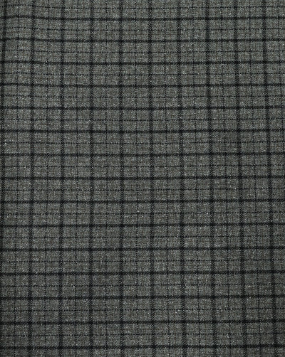 CHECKS WOOLEN TWEED FABRIC ( WIDTH 54 INCHES )