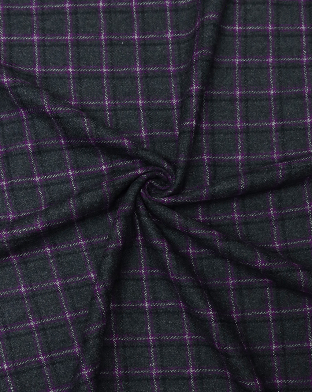 CHECKS WOOLEN TWEED FABRIC ( WIDTH 54 INCHES )