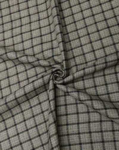 CHECKS WOOLEN TWEED FABRIC ( WIDTH 54 INCHES )