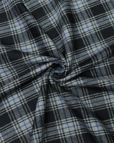 CHECKS WOOLEN TWEED FABRIC ( WIDTH 54 INCHES )