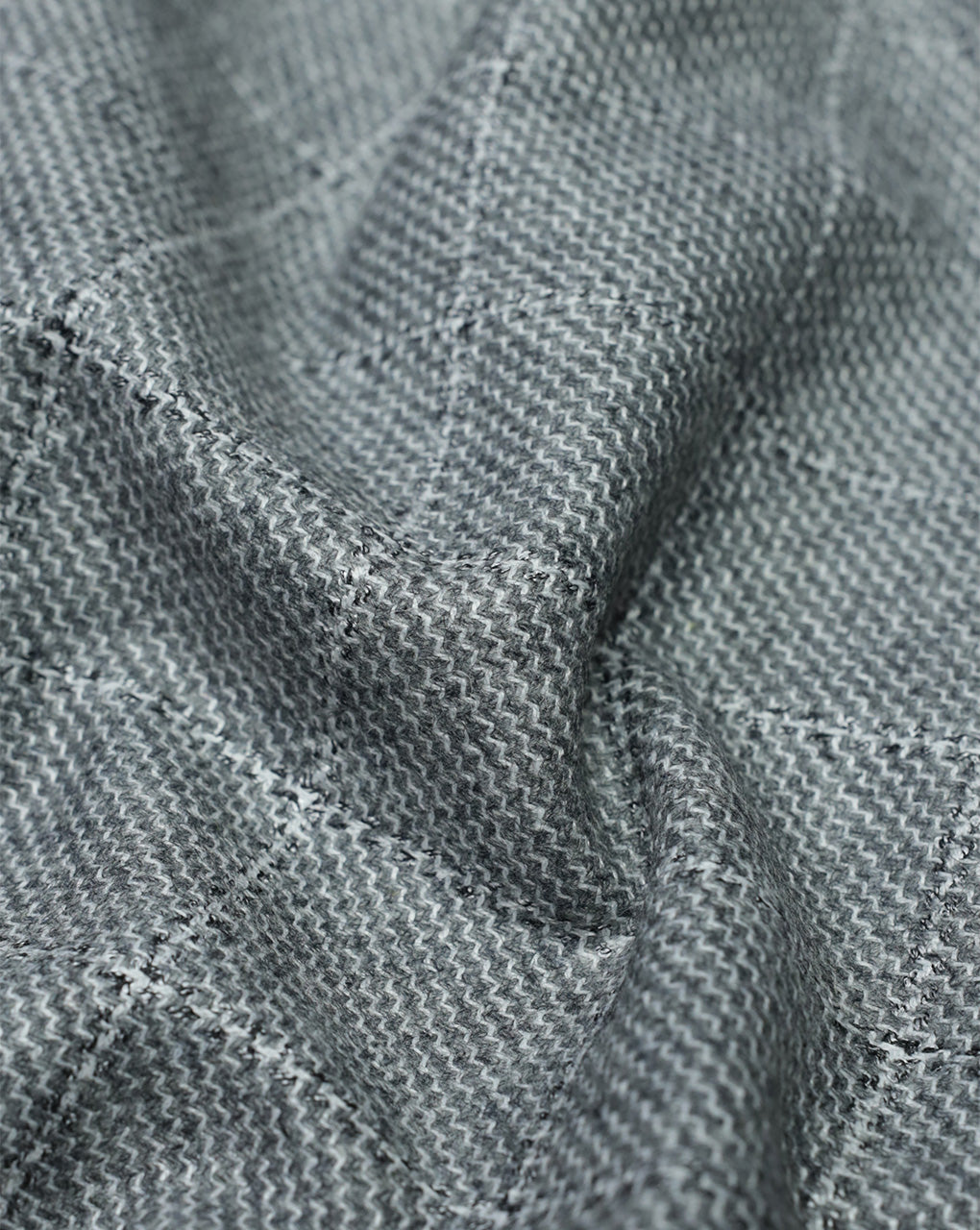 CHECKS WOOLEN TWEED FABRIC ( WIDTH 54 INCHES )