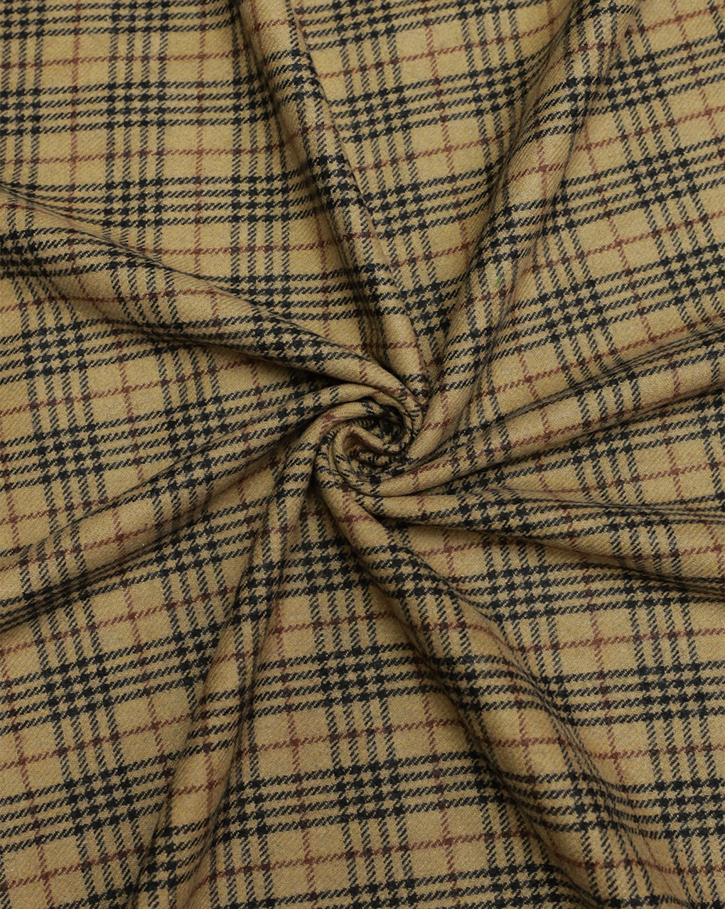 CHECKS WOOLEN TWEED FABRIC ( WIDTH 54 INCHES )