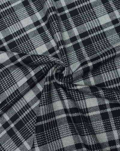 CHECKS WOOLEN TWEED FABRIC ( WIDTH 54 INCHES )