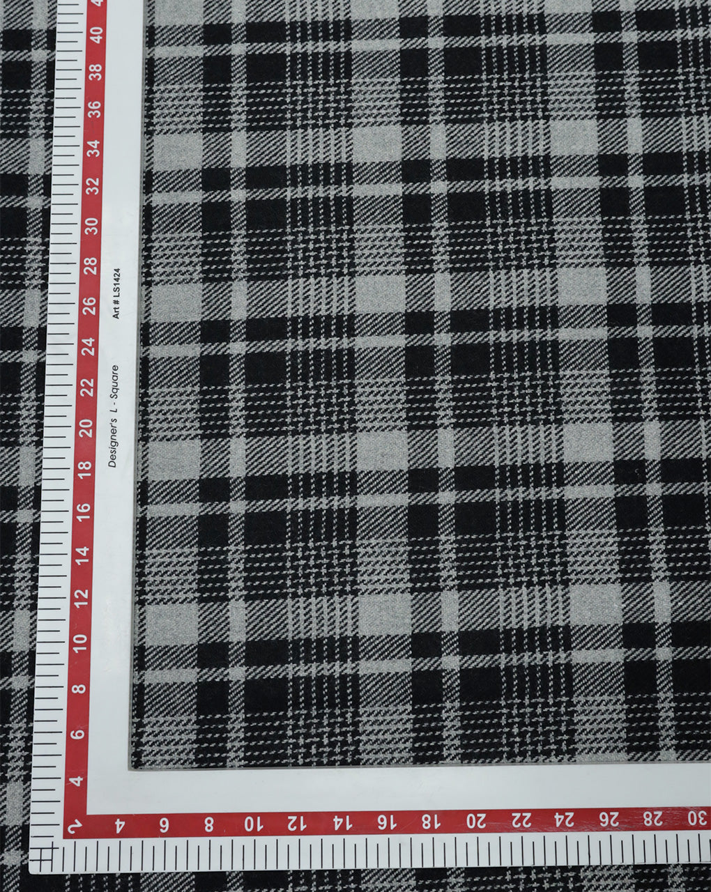 CHECKS WOOLEN TWEED FABRIC ( WIDTH 54 INCHES )