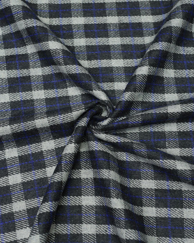 CHECKS WOOLEN TWEED FABRIC ( WIDTH 54 INCHES )