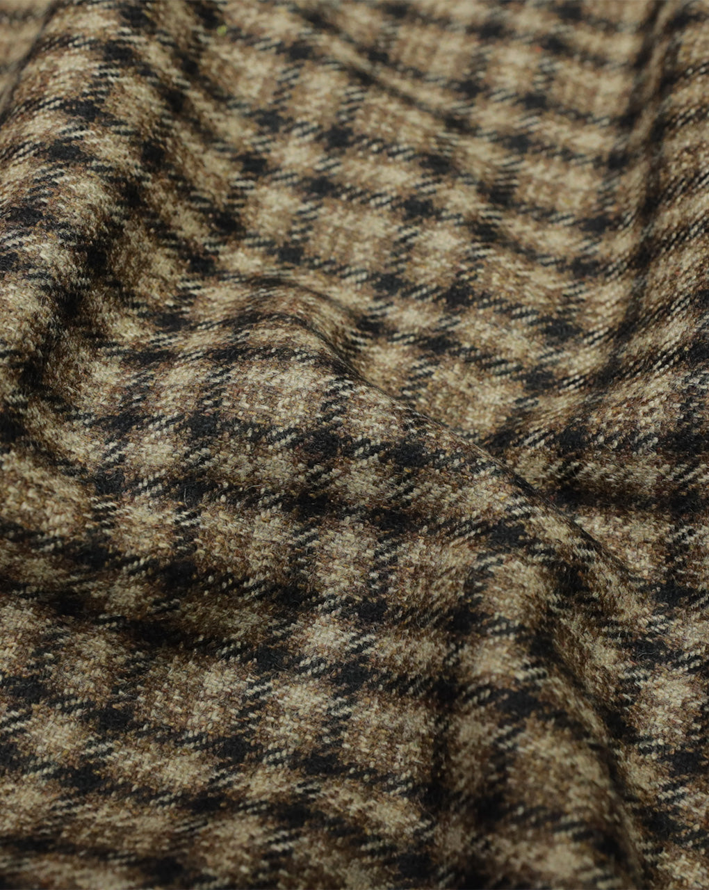 CHECKS WOOLEN TWEED FABRIC ( WIDTH 54 INCHES )