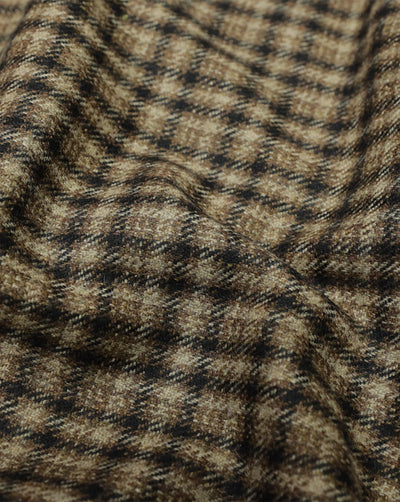 CHECKS WOOLEN TWEED FABRIC ( WIDTH 54 INCHES )