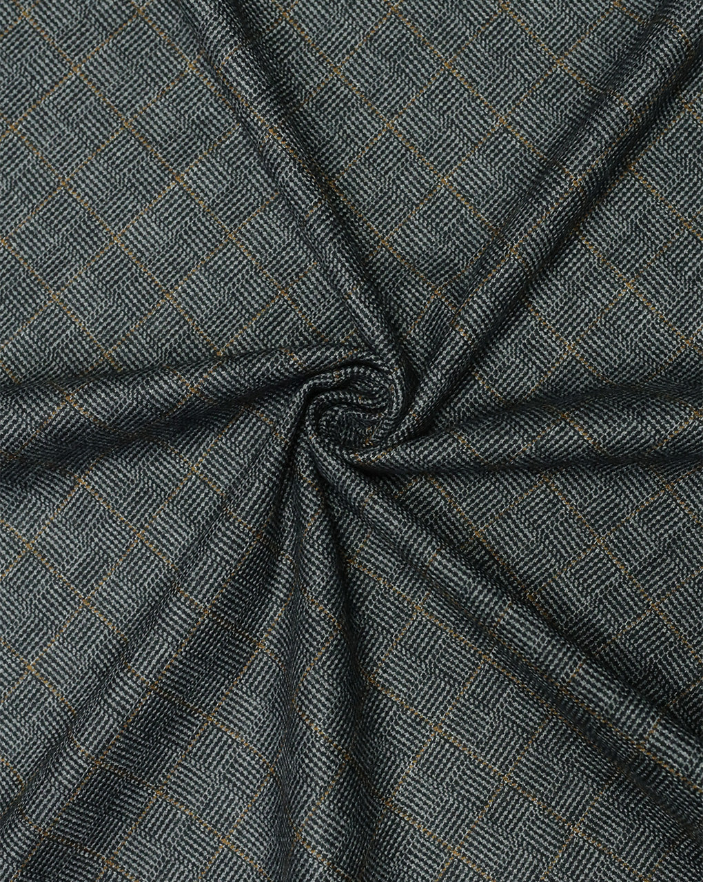 CHECKS WOOLEN TWEED FABRIC ( WIDTH 54 INCHES )