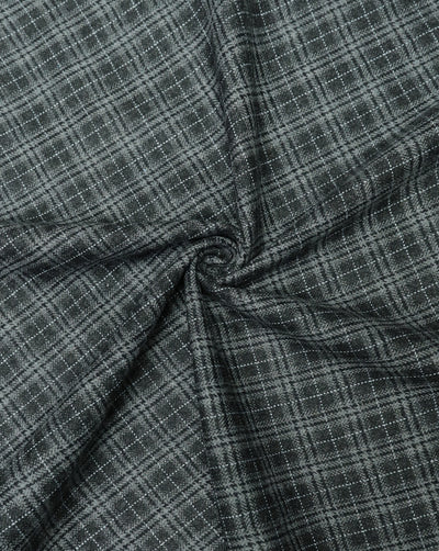 CHECKS WOOLEN TWEED FABRIC ( WIDTH 54 INCHES )