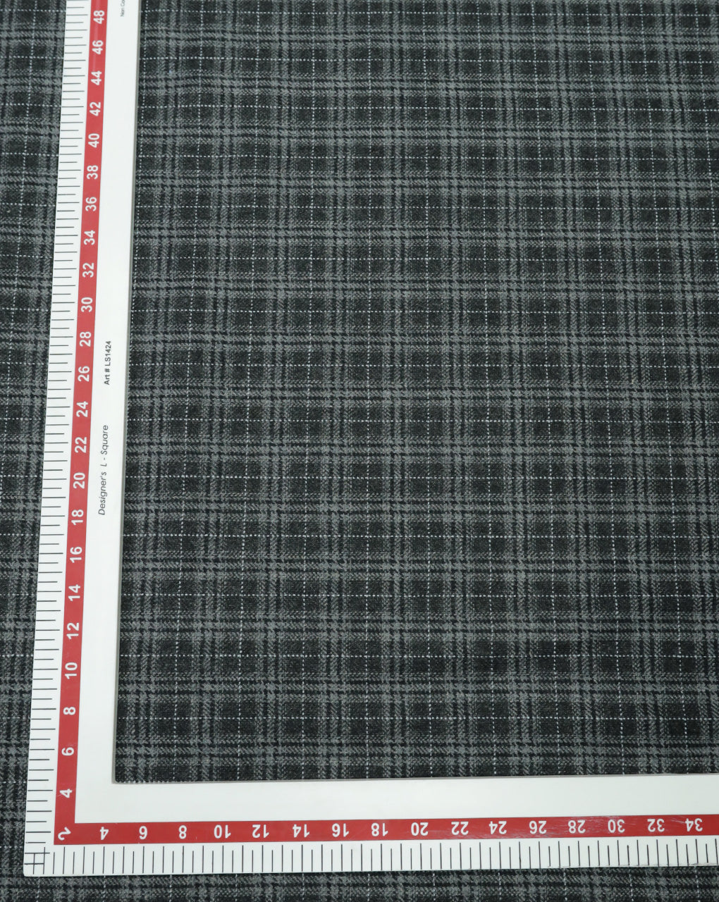 CHECKS WOOLEN TWEED FABRIC ( WIDTH 54 INCHES )