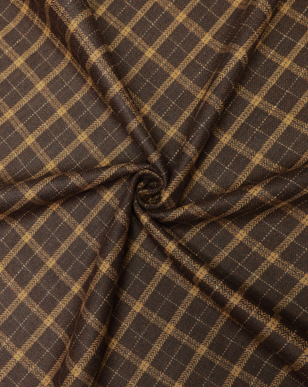 CHECKS WOOLEN TWEED FABRIC ( WIDTH 54 INCHES )