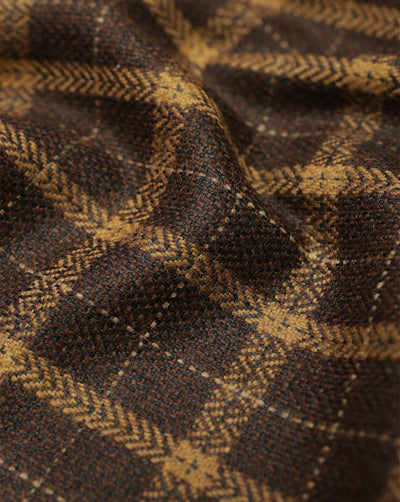 CHECKS WOOLEN TWEED FABRIC ( WIDTH 54 INCHES )