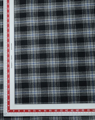 CHECKS WOOLEN TWEED FABRIC ( WIDTH 54 INCHES )