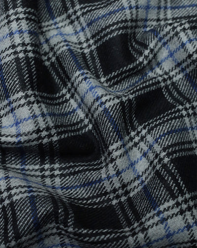 CHECKS WOOLEN TWEED FABRIC ( WIDTH 54 INCHES )