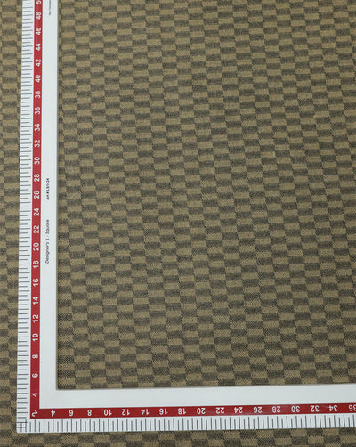 CHECKS WOOLEN TWEED FABRIC ( WIDTH 54 INCHES )
