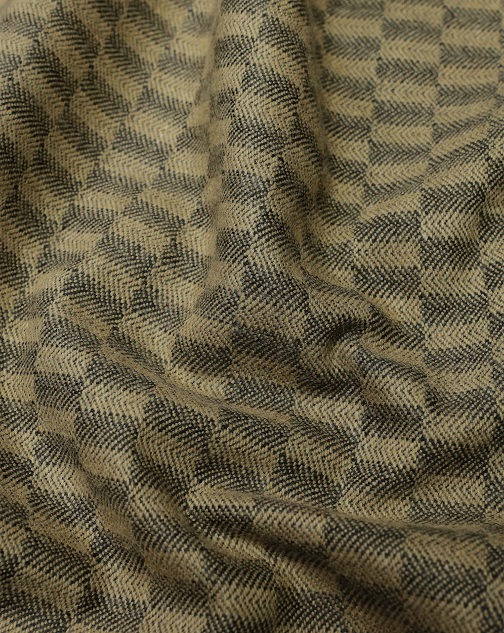 CHECKS WOOLEN TWEED FABRIC ( WIDTH 54 INCHES )