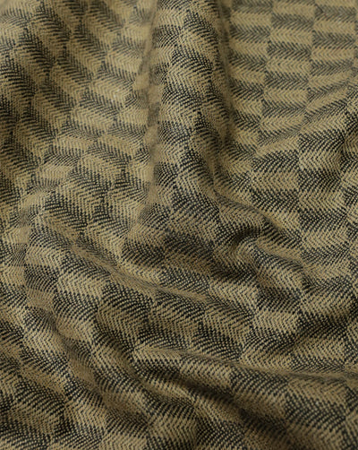 CHECKS WOOLEN TWEED FABRIC ( WIDTH 54 INCHES )