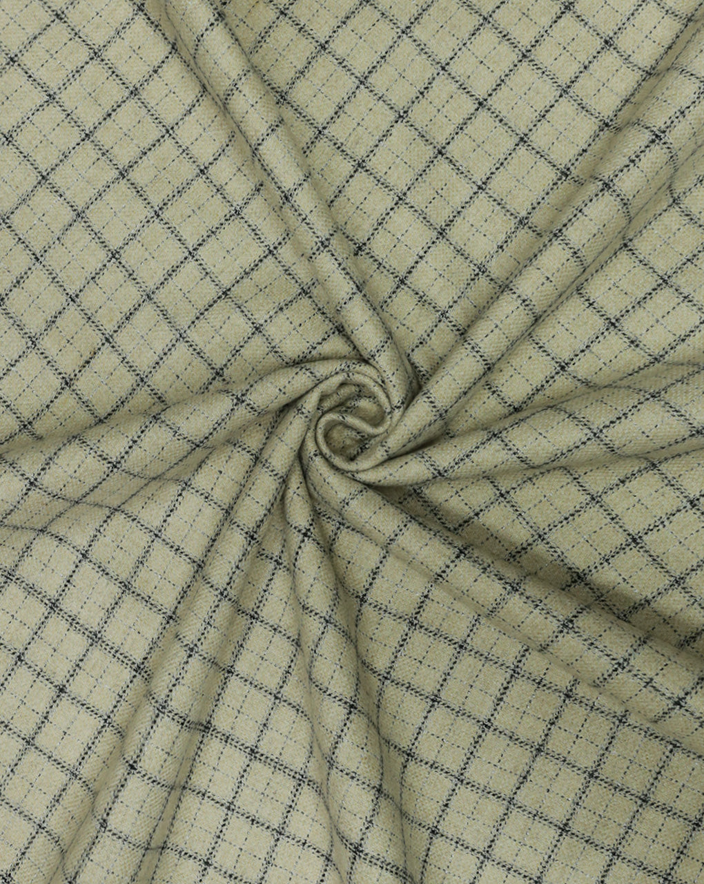 CHECKS WOOLEN TWEED FABRIC ( WIDTH 54 INCHES )