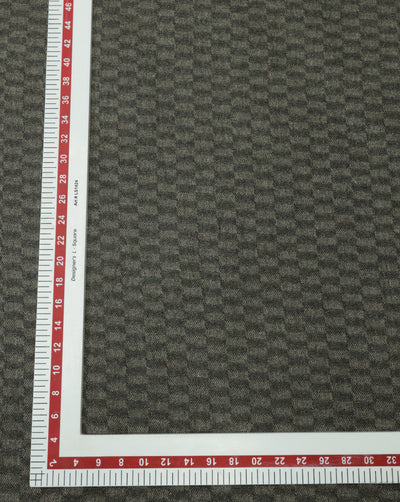 CHECKS WOOLEN TWEED FABRIC ( WIDTH 54 INCHES )