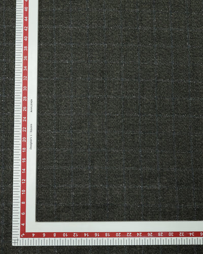 CHECKS WOOLEN TWEED FABRIC ( WIDTH 54 INCHES )