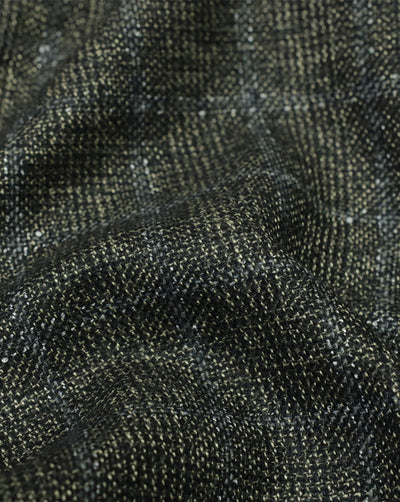 CHECKS WOOLEN TWEED FABRIC ( WIDTH 54 INCHES )