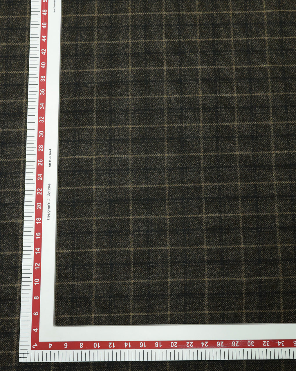 CHECKS WOOLEN TWEED FABRIC ( WIDTH 54 INCHES )