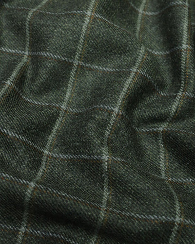 CHECKS WOOLEN TWEED FABRIC ( WIDTH 54 INCHES )