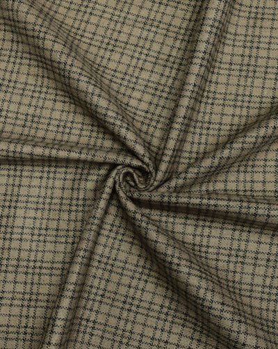 CHECKS WOOLEN TWEED FABRIC ( WIDTH 54 INCHES )