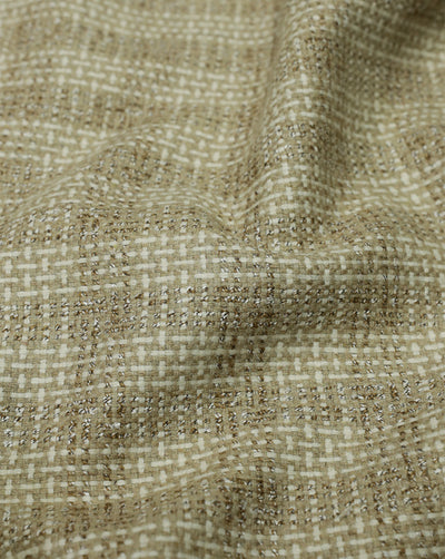 CHECKS WOOLEN TWEED FABRIC ( WIDTH 54 INCHES )