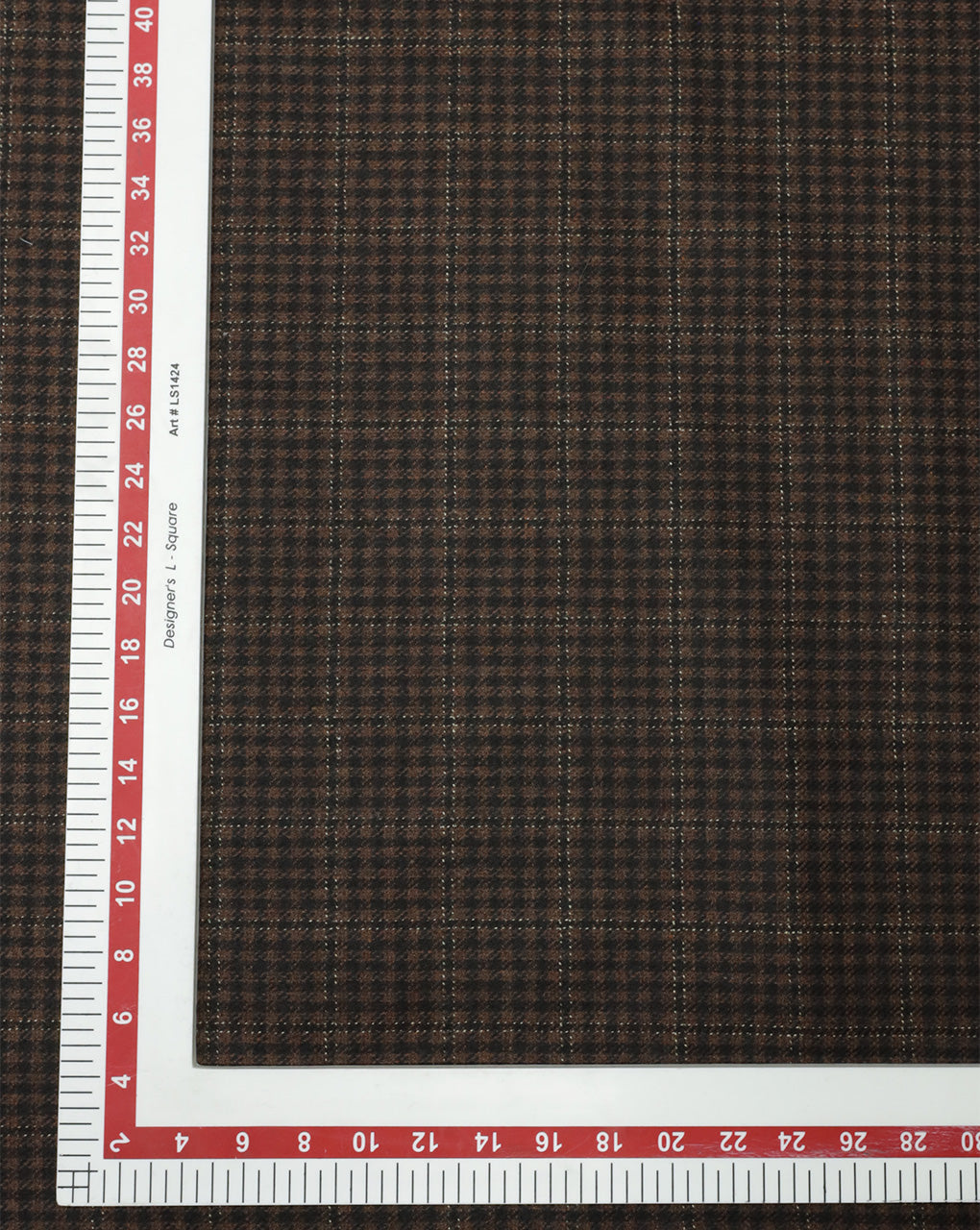 CHECKS WOOLEN TWEED FABRIC ( WIDTH 54 INCHES )