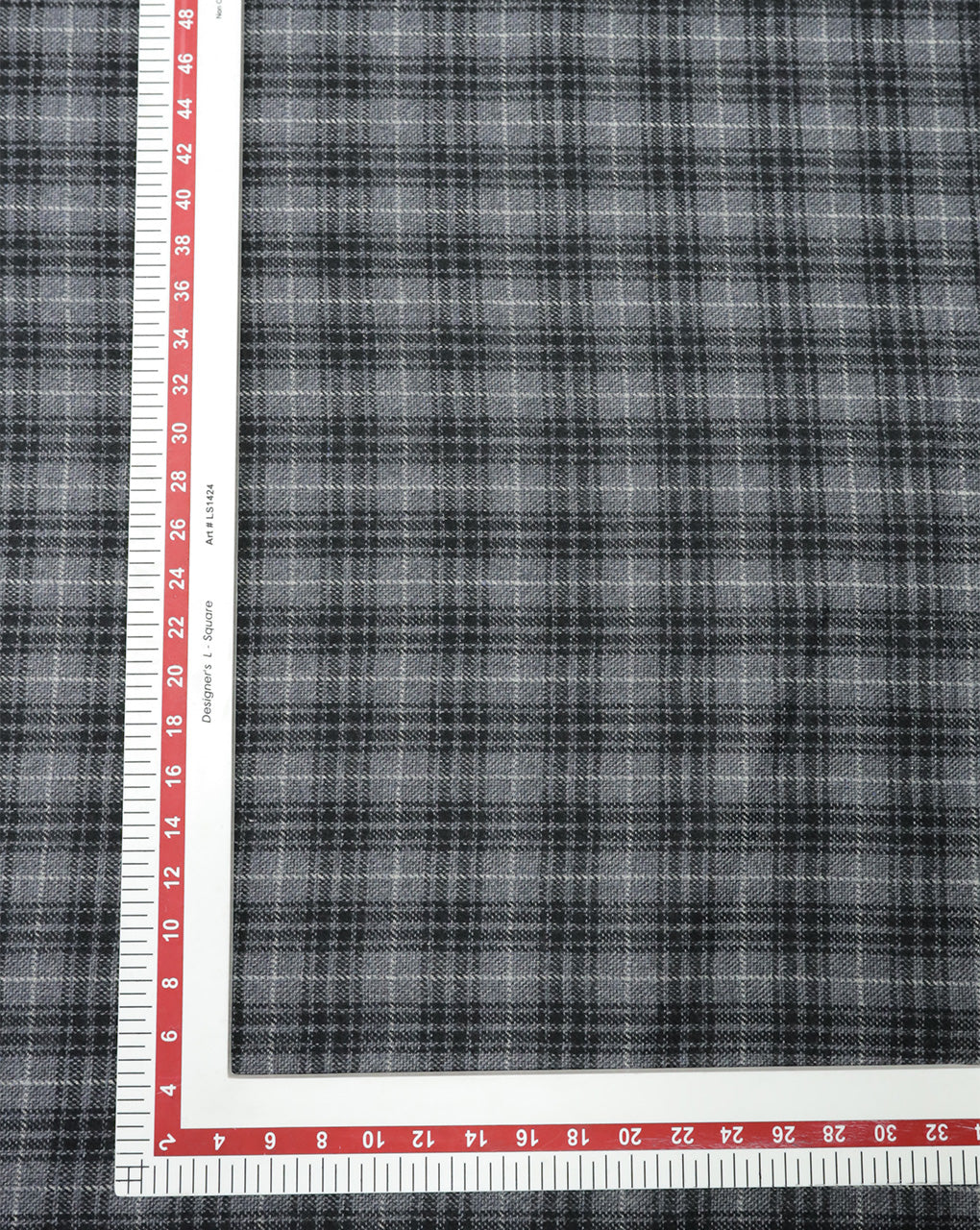 CHECKS WOOLEN TWEED FABRIC ( WIDTH 54 INCHES )
