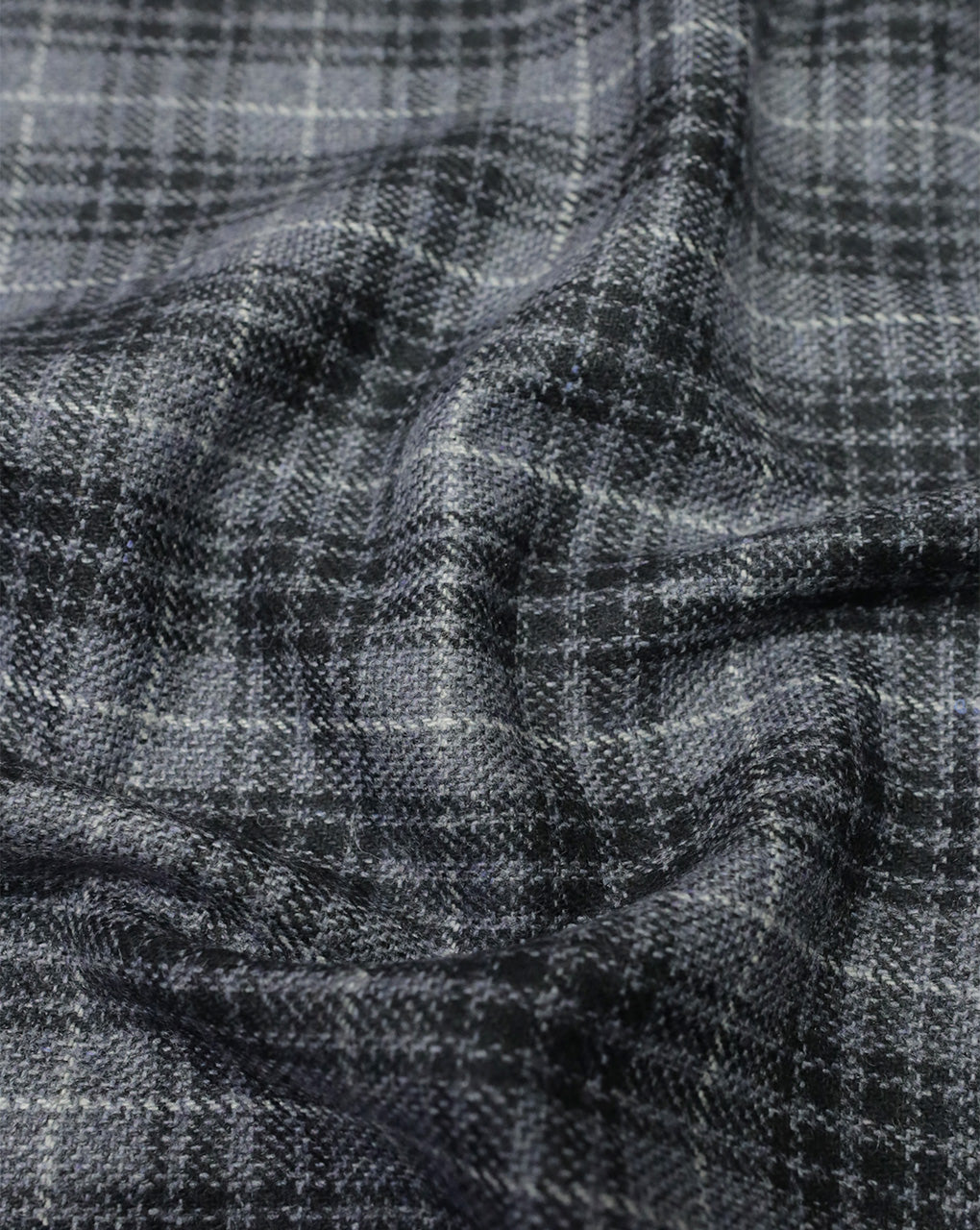 CHECKS WOOLEN TWEED FABRIC ( WIDTH 54 INCHES )