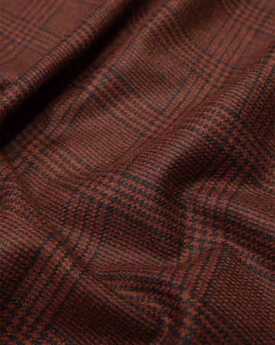 CHECKS WOOLEN TWEED FABRIC ( WIDTH 54 INCHES )