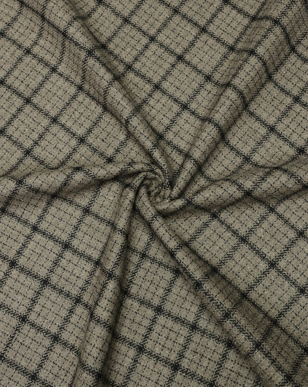 CHECKS WOOLEN TWEED FABRIC ( WIDTH 54 INCHES )