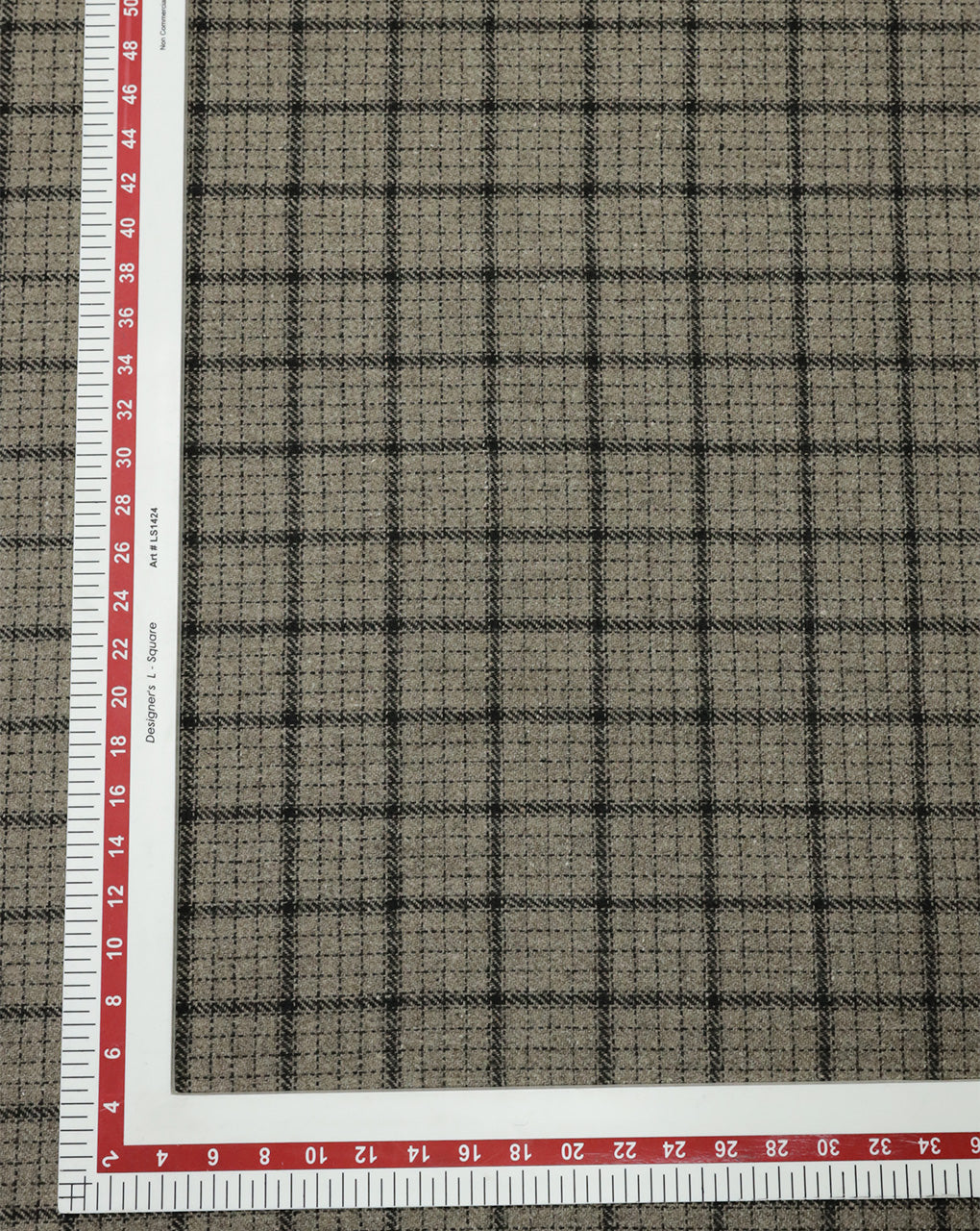 CHECKS WOOLEN TWEED FABRIC ( WIDTH 54 INCHES )