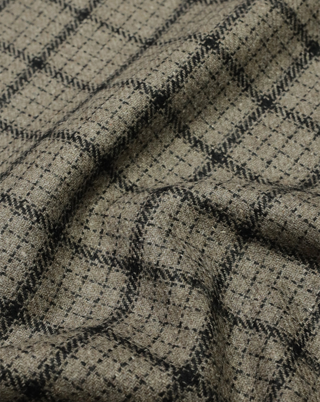 CHECKS WOOLEN TWEED FABRIC ( WIDTH 54 INCHES )