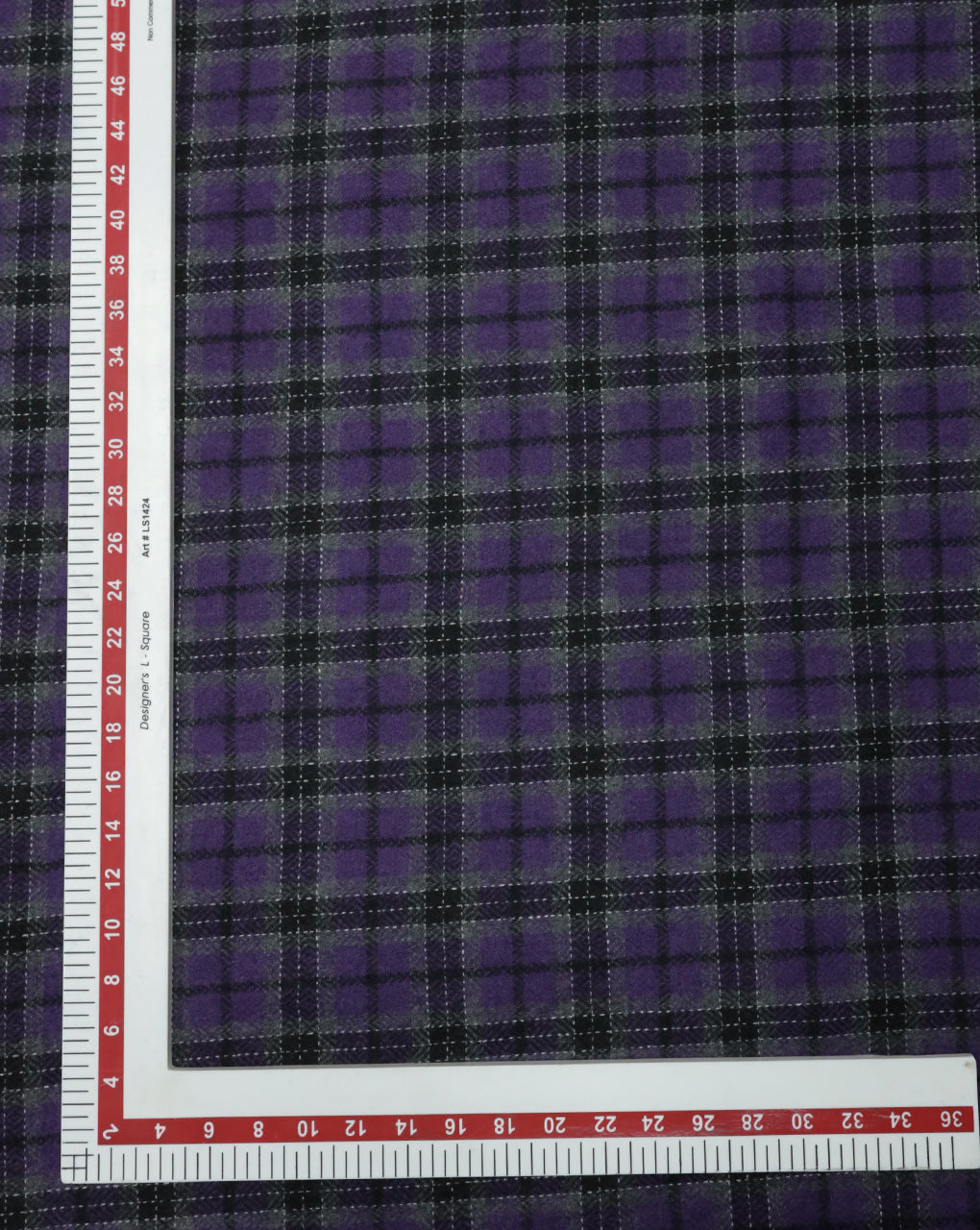 CHECKS WOOLEN TWEED FABRIC ( WIDTH 54 INCHES )