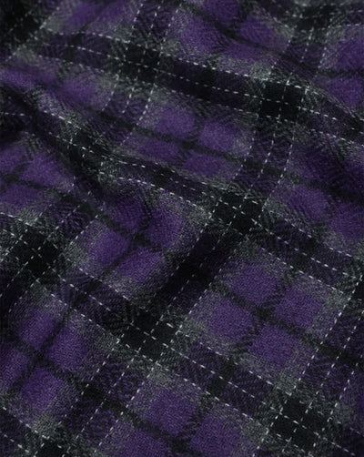 CHECKS WOOLEN TWEED FABRIC ( WIDTH 54 INCHES )